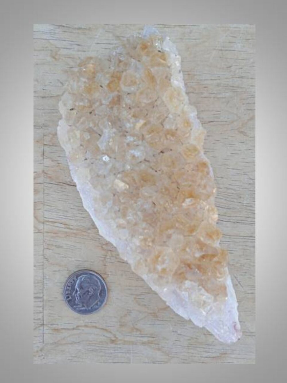 citrine crystal cluster 03 rock mineral - Picture 2 of 4